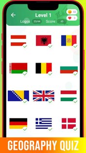 Угадай Флаги от 1000Logos 1.17. Скриншот 2