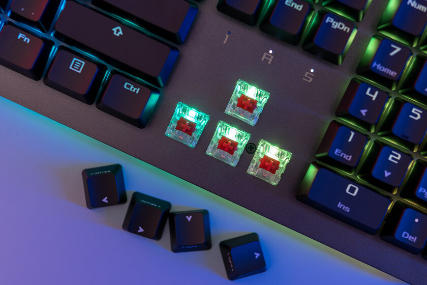 Можно самому заменять свитчи: и Cherry, и ROG! Тестирую ASUS ROG Strix Flare II Animate — Переключатели и подсветка. 4