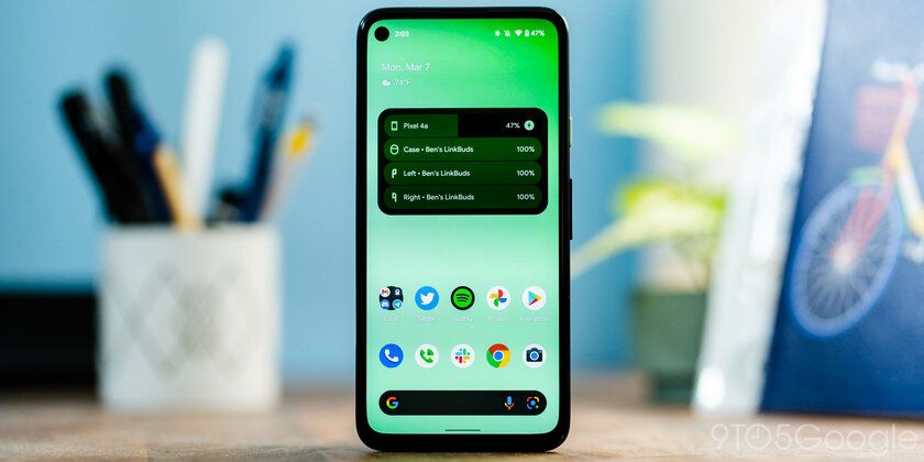 Новый виджет Google для Android показывает заряд Bluetooth-наушников