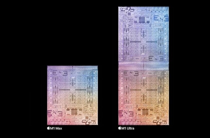 Новейший процессор Apple M1 Ultra — это два совмещённых M1 Max