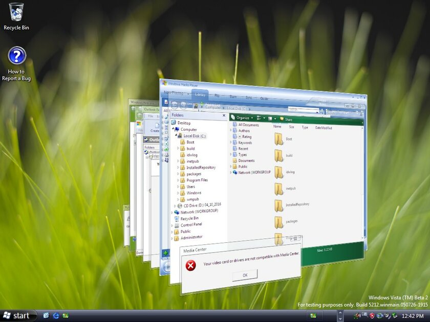 Как выглядел первый 3D-эффект переключения окон в Windows из 2005 года
