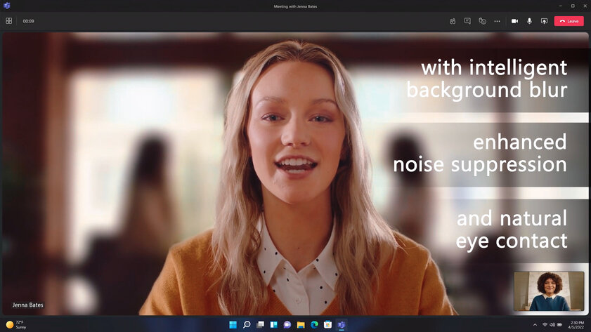 В Windows 11 появится нативное размытие фона. Приложения получат к нему доступ
