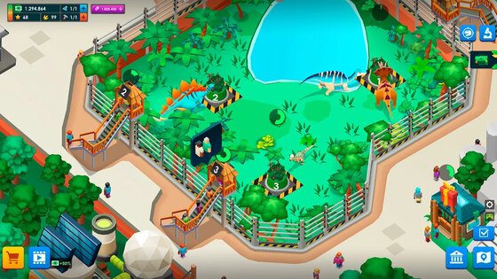 Idle Dinosaur Park Tycoon 2.0.6. Скриншот 5