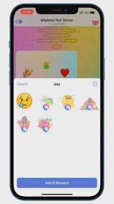 Бета-версия Telegram Premium вышла на iOS с эксклюзивными стикерами и реакциями