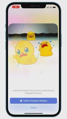 Бета-версия Telegram Premium вышла на iOS с эксклюзивными стикерами и реакциями