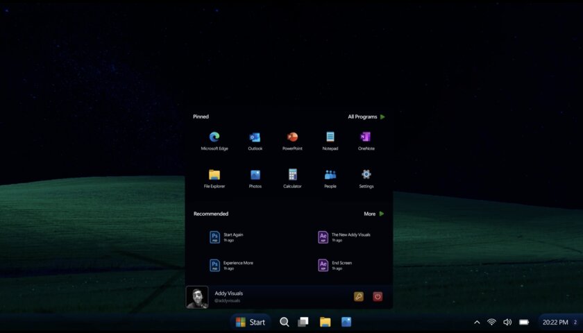 Если бы Windows XP вышла в 2022 году, она бы выглядела так. ИДЕАЛЬНАЯ!