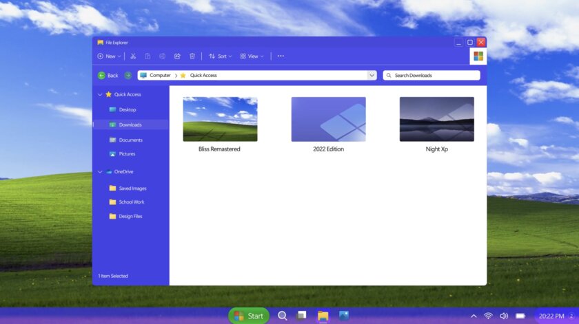 Если бы Windows XP вышла в 2022 году, она бы выглядела так. ИДЕАЛЬНАЯ!