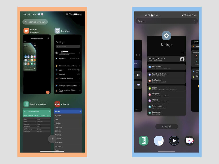 Дизайн прошивки MIUI от Xiaomi против One UI от Samsung: прямое сравнение