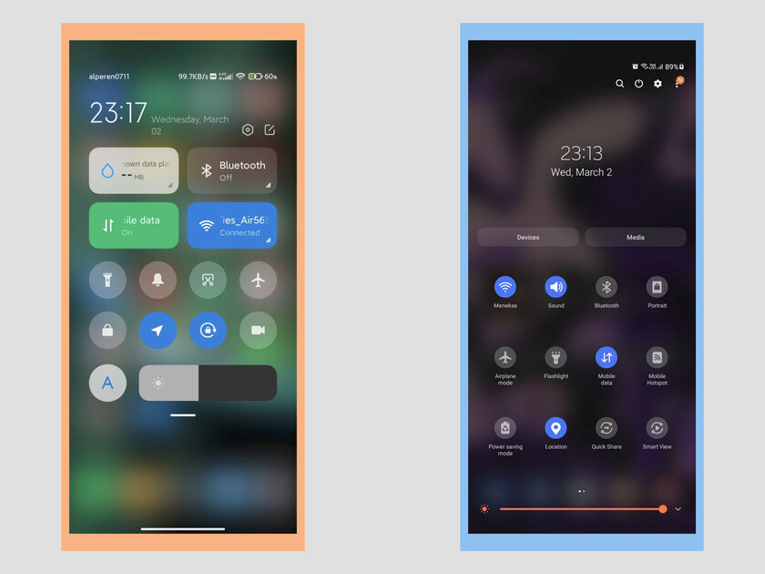 Дизайн прошивки MIUI от Xiaomi против One UI от Samsung: прямое сравнение