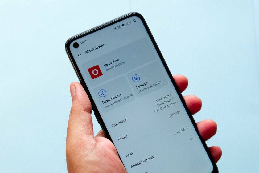 Обзор OnePlus Nord CE 2 Lite 5G: неплохо, но ждёшь большего — Операционная система. 1