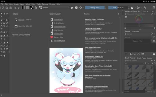 Krita 5.2.9. Скриншот 2
