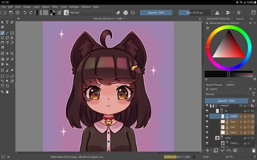 Krita 5.2.9. Скриншот 4