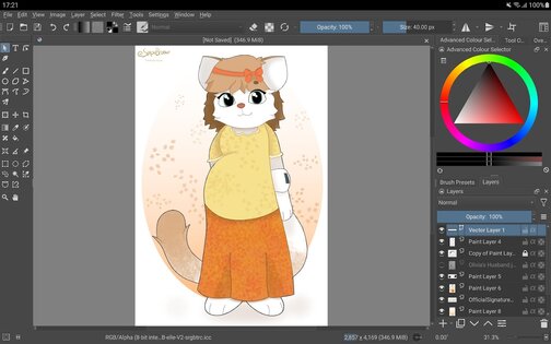 Krita 5.2.9. Скриншот 6