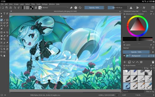 Krita 5.2.9. Скриншот 7