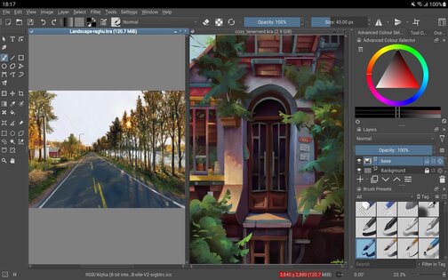 Krita 5.2.9. Скриншот 8