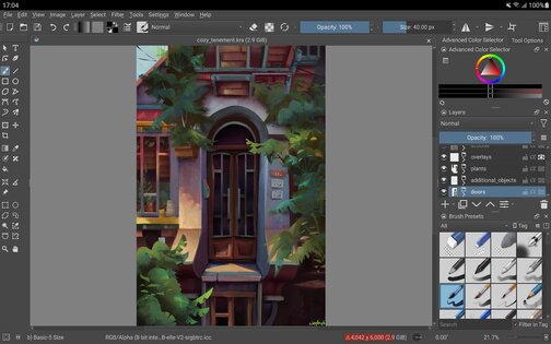 Krita 5.2.9. Скриншот 9