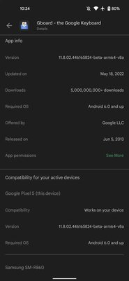 В Google Play появилась информация о совместимости с устройствами пользователя