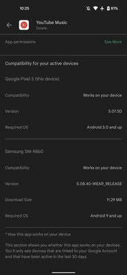 В Google Play появилась информация о совместимости с устройствами пользователя