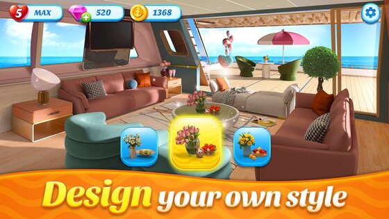 Space Decor Houseboat 6.0.0. Скриншот 2