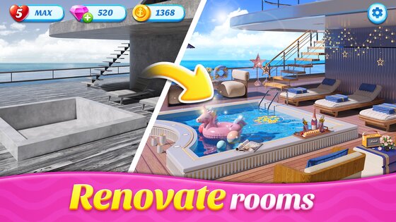 Space Decor Houseboat 6.0.0. Скриншот 6