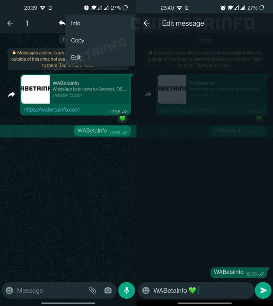Наконец-то! WhatsApp* позволит редактировать сообщения
