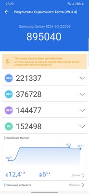 Обзор Samsung Galaxy S22+. Отличный смартфон с одним НО — Производительность и ПО. 3