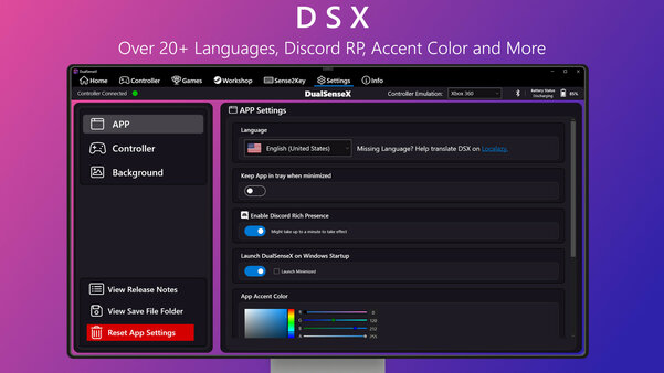 В Steam выходит утилита DSX для настройки DualSense на компьютере