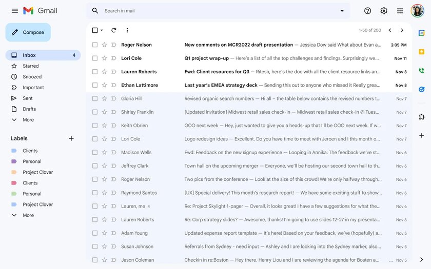 Gmail принудительно включает новый дизайн. Он понравится не всем