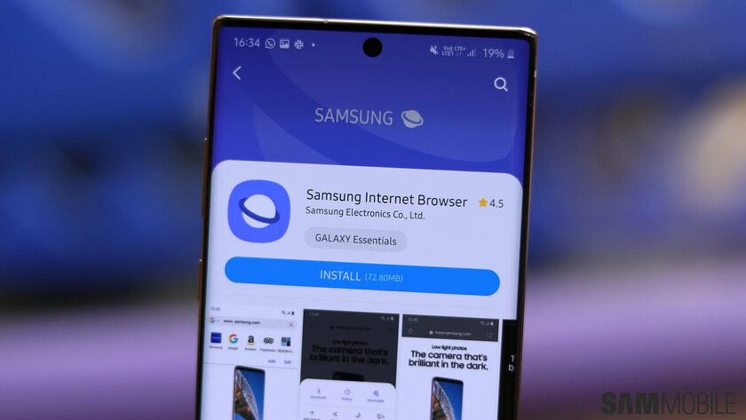 Браузер Samsung научился распознавать текст на картинках. Есть ограничение по устройствам