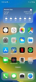 Launcher iOS 16 6.2.5. Скриншот 1