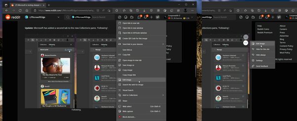 Microsoft тестирует редактор изображений в Edge. Можно добавлять заметки перед сохранением