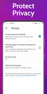 UPX – браузер со встроенным VPN 115.0.5790.168. Скриншот 4