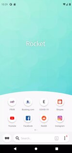 Rocket – лёгкий и быстрый браузер 2.10.1. Скриншот 1