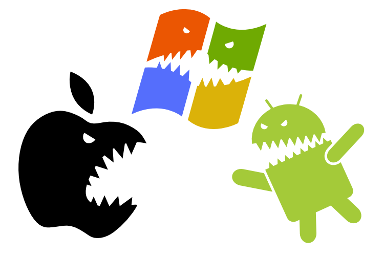 Пока BlackBerry умирает, у Android и WP увеличивается квартальная прибыль