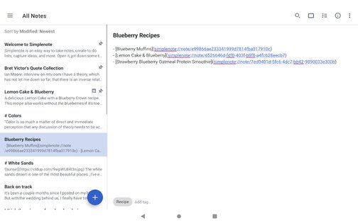 Simplenote 2.35. Скриншот 15