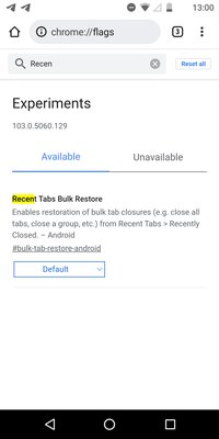 В Chrome для Android можно вернуть массово закрытые вкладки. Но опцию надо включить