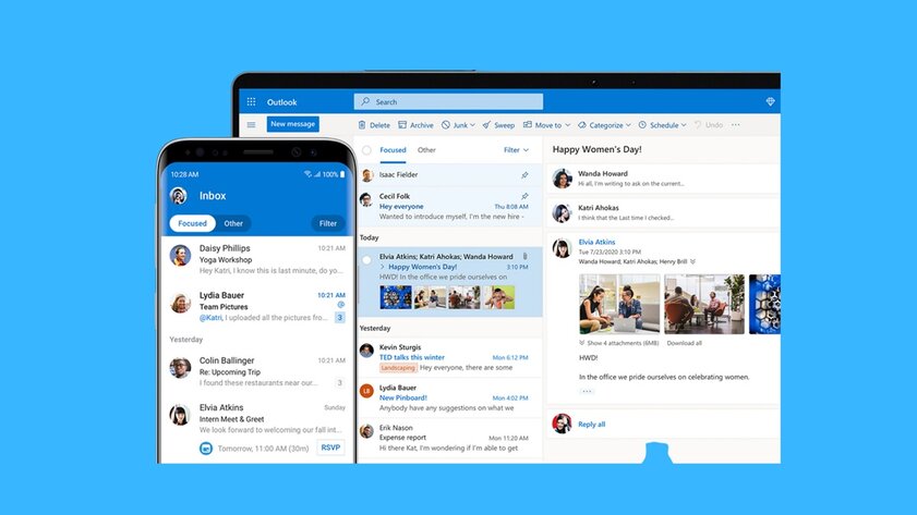Microsoft выпустила Outlook Lite на Android: приложение весит всего 5 МБ