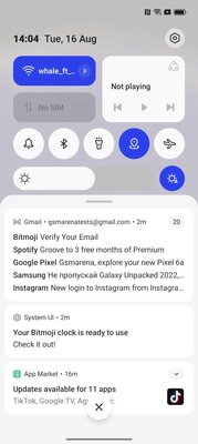 Обзор ColorOS 13 от OPPO: акваморфный дизайн и фишки, которых нет в Android — Панель управления. 1