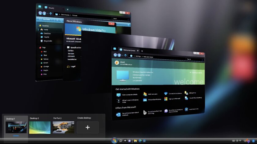 Идеальная Windows с Пуском? Если бы Vista вышла в 2022, она бы выглядела так