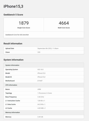 iPhone 14 Pro Max протестировали в Geekbench: прирост мизерный