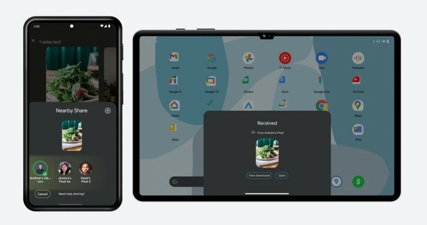 Google упрощает обмен файлами на Android. Даже разблокировать не нужно
