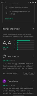 Google Play теперь показывает отзывы от владельцев похожих устройств. Не прошло и 14 лет