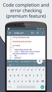 Cxxdroid – C/C++ компилятор IDE 5.42. Скриншот 6