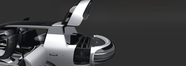 Chery представила прототип футуристического кроссовера: в багажнике два дрона и электроскейтборд