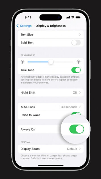 Как отключить Always-On — часы на заблокированном экране iPhone