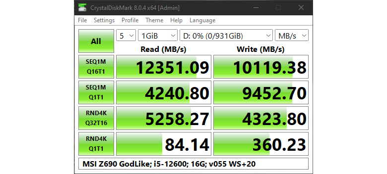 MSI представила SSD на PCIe 5.0: скорость чтения превысила 12000 МБ/сек