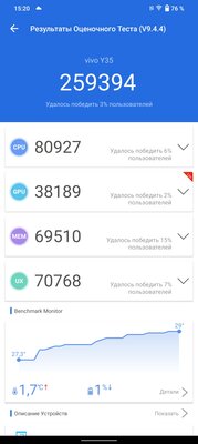 Обзор Vivo Y35 — заявка на лучшую модель в своей ценовой категории — Производительность и ПО. 1
