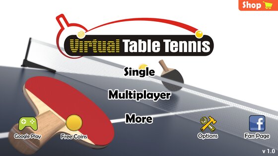 Virtual Table Tennis 2.3.6. Скриншот 3