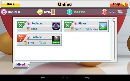 Virtual Table Tennis 2.3.6. Скриншот 12