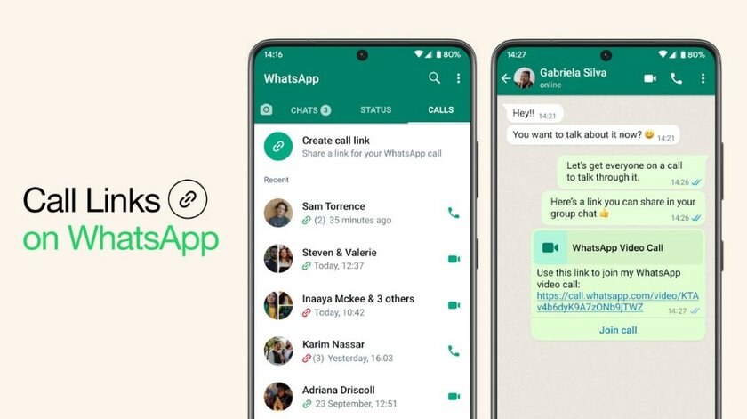 Звонок по ссылке: WhatsApp* упрощает присоединение к групповым звонкам